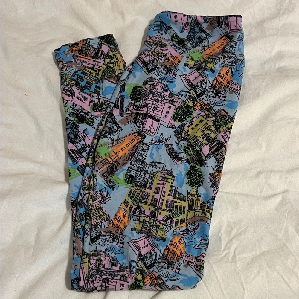 LuLaRoe Multicolor Graphic Leggings